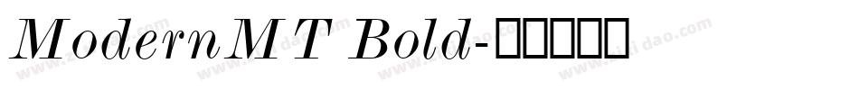 ModernMT Bold字体转换